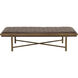 Kayla Vintage Cognac Bench